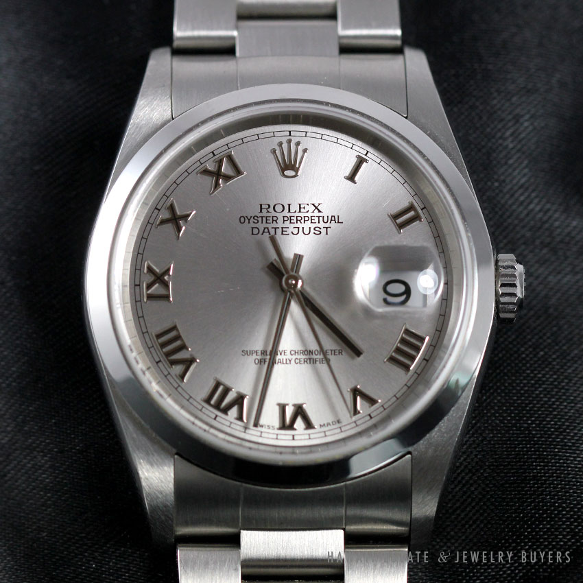 oyster perpetual datejust roman numerals